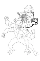 Ben 10 kleurplaat 11